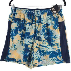 DSG Mens 5" Stride Shorts Chaos Blue Gleam Lightweight Stretch Activewear Sz M